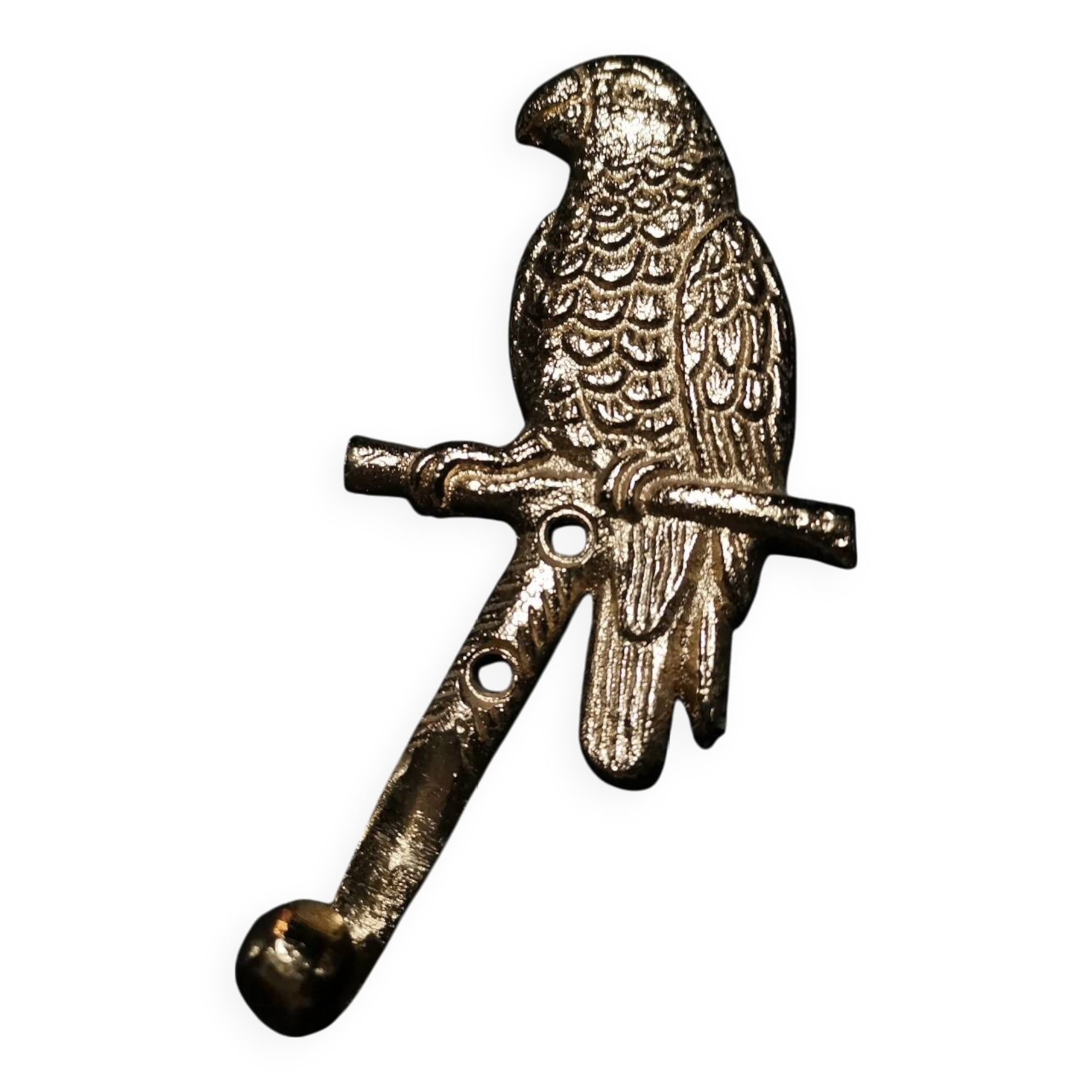 Gold metal coat hook