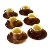 Digoin Sarreguemines coffee cups
