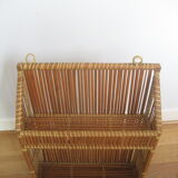 Bamboo wall shelf