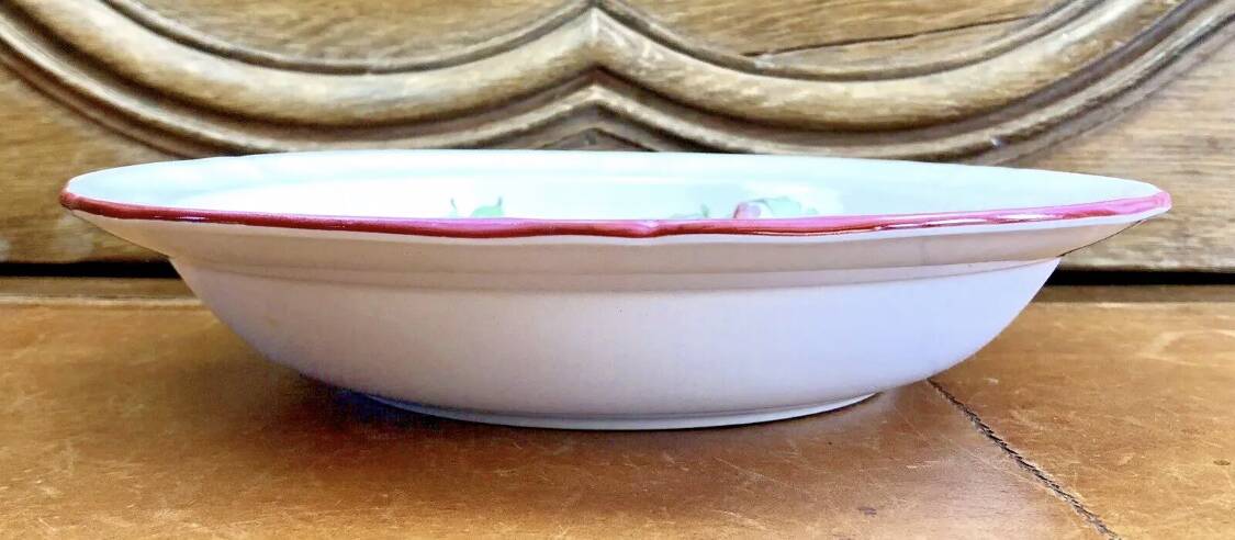 OLD ROUND HOLLOW DISH 26.5 CM SALAD BOWL LUNEVILLE REVERBERE