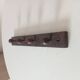 Porte manteau mural vintage en bois