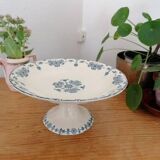 Composition in earthenware iron earth Gien model Stocklom blue art nouveau