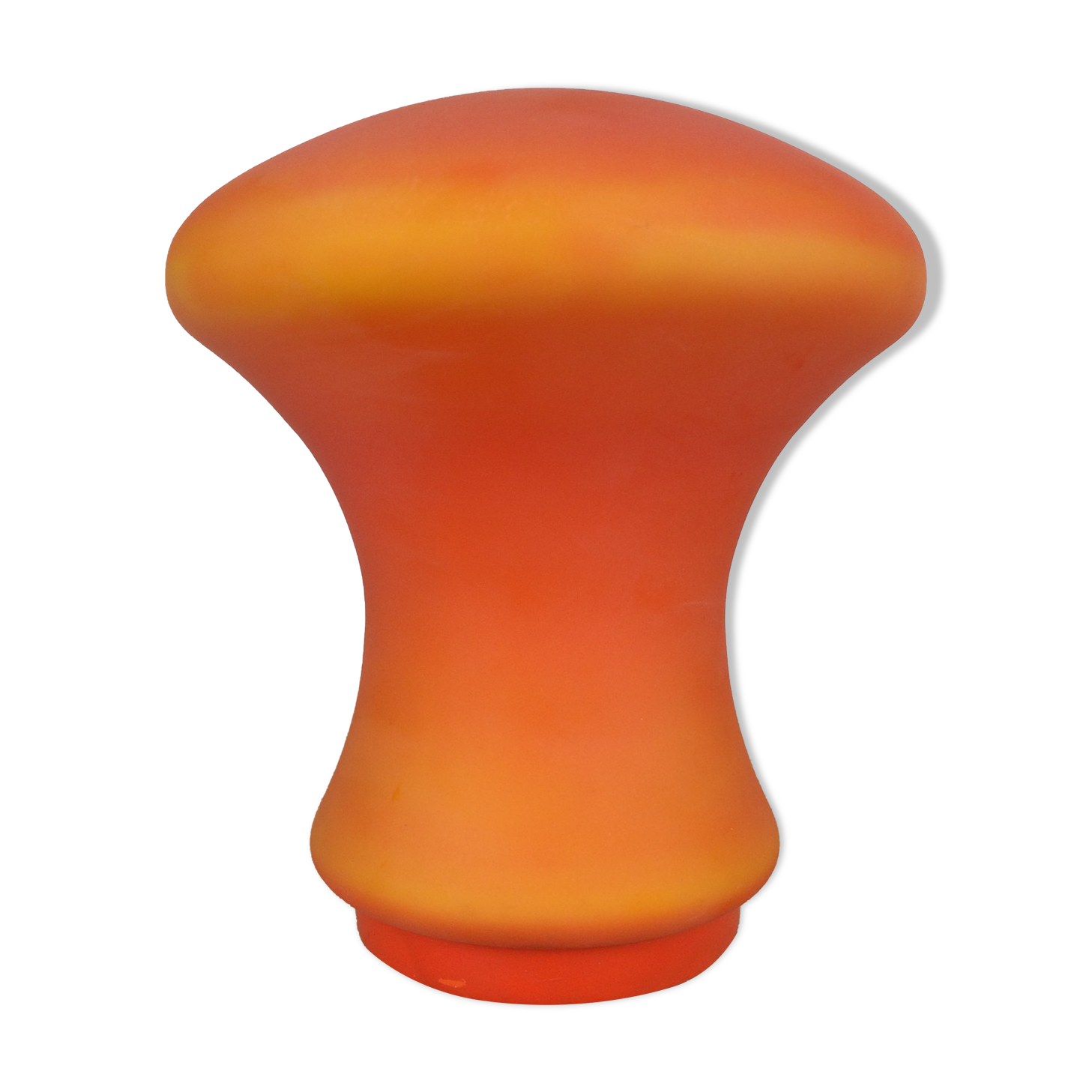 Atomic mushroom lamp orange glass 70's