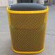CIDER Ingrid armchair in yellow and blue