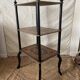 Side table, Napoleon III occasional table with 3 tiers in marquetry.