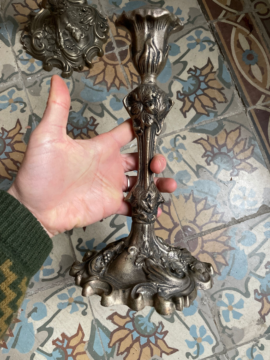Pair of Art Nouveau Candlesticks