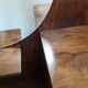 Art Deco dresser, solid walnut, veneer, 3 drawers, mirror.