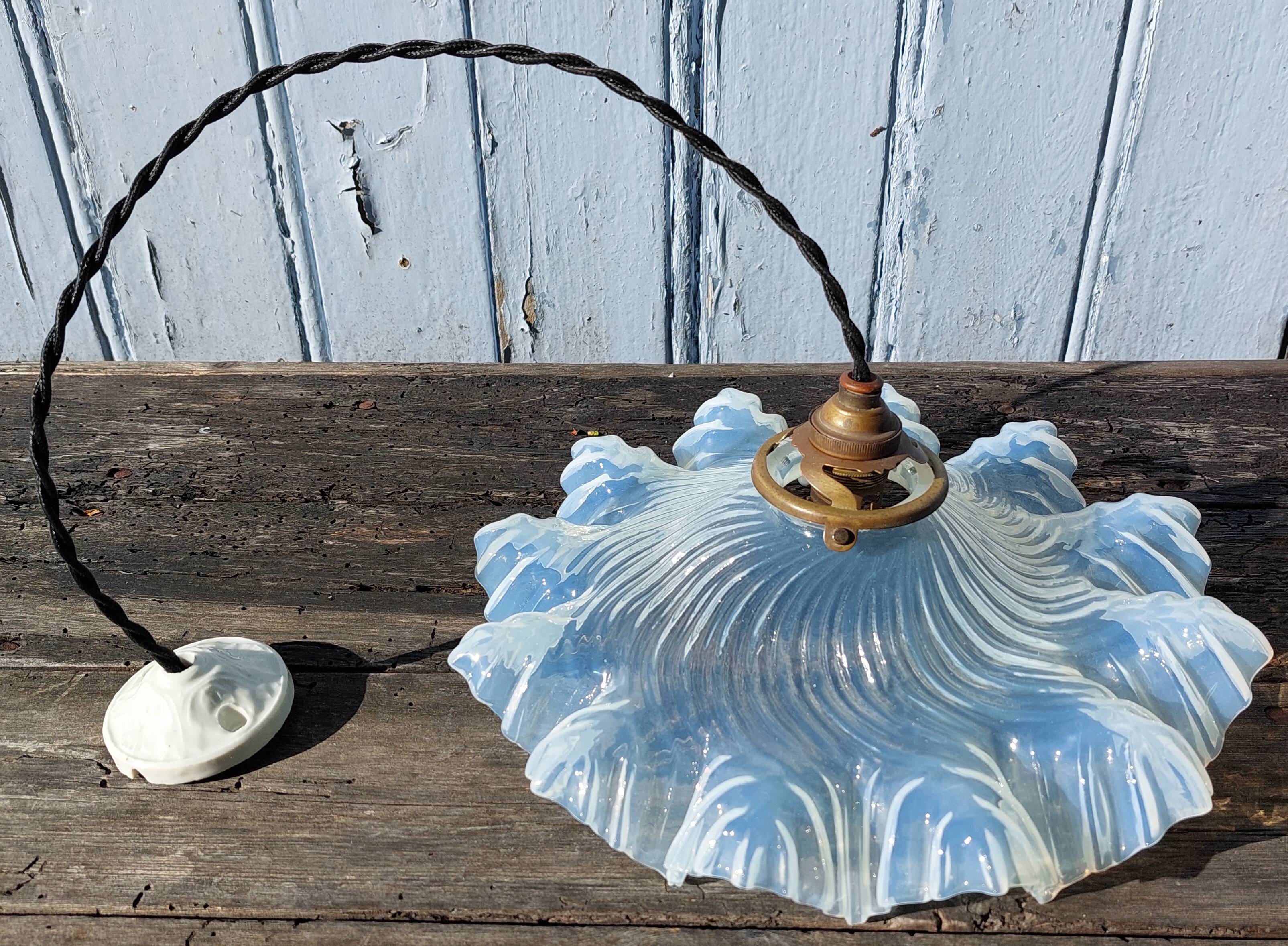 Opalescent glass hanging