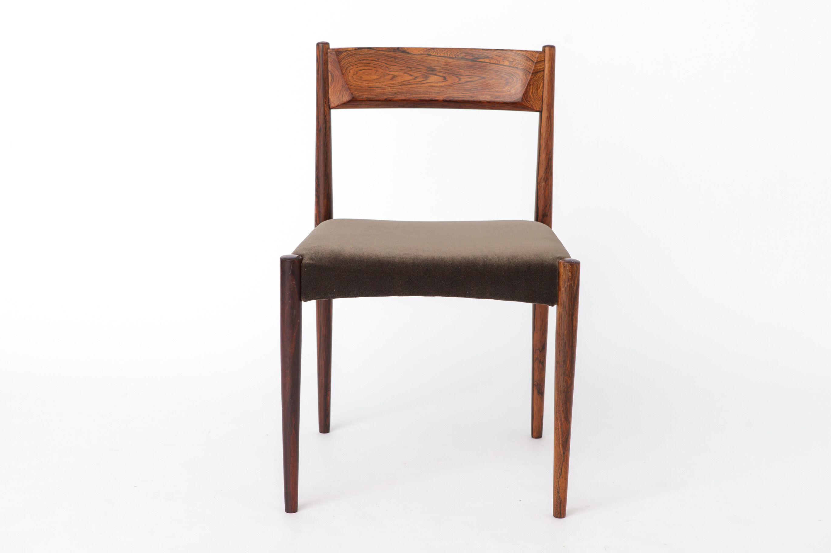 Set of 3 Vintage Rosewood Dining Chairs, 1960s Mid Century Modern Chairs