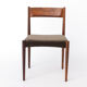 Set of 3 Vintage Rosewood Dining Chairs, 1960s Mid Century Modern Chairs