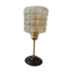 Table lamp - transparent globe in molded glass