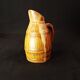 Antique pitcher jug signed Denbac n°437 in flamed stoneware, Art Deco period