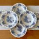 6 antique deep plates in Sarreguemines earthenware