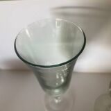 3 iridescent colored champagne glasses