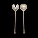 Zinc salad servers