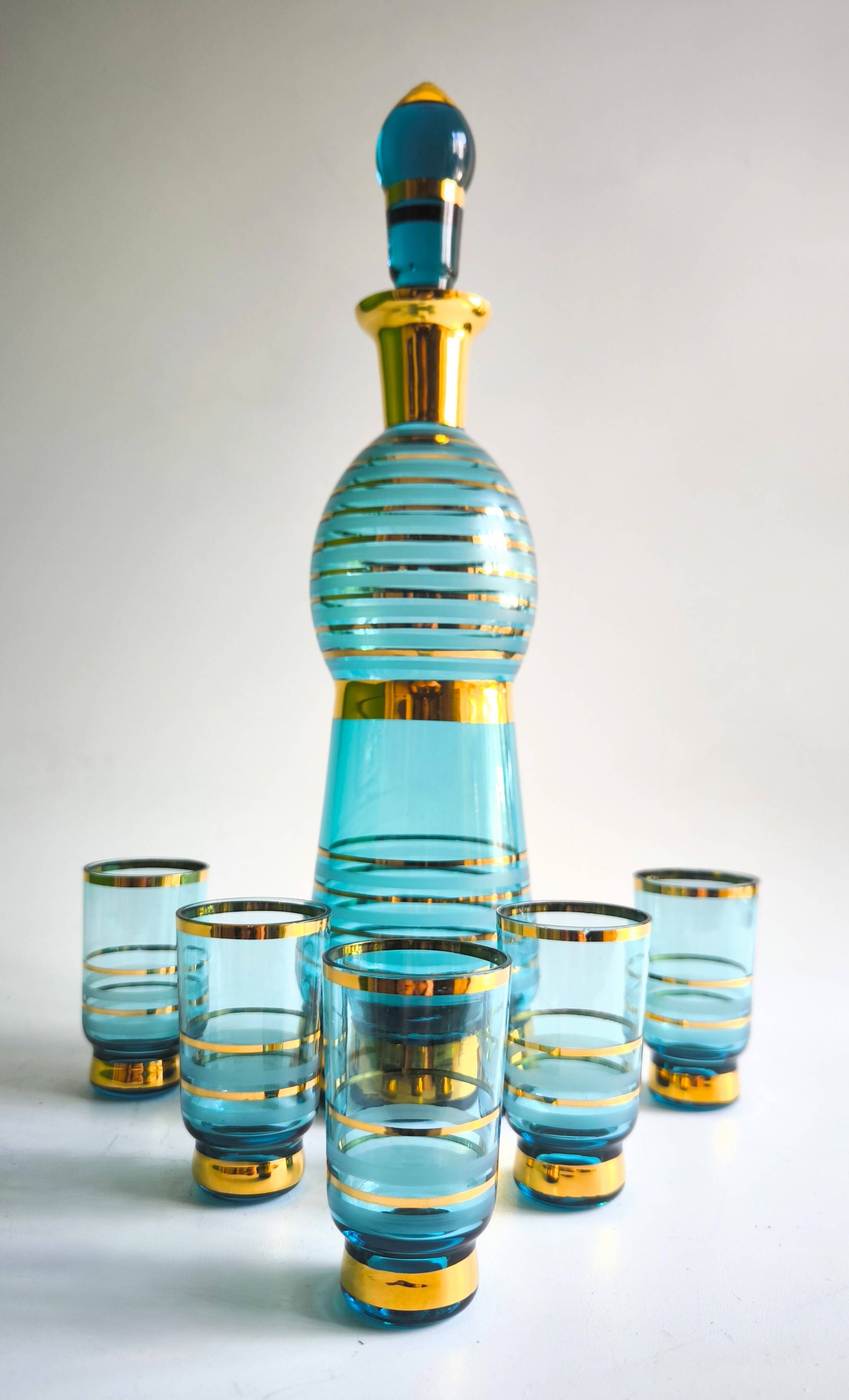 Mid Century Modern liquor set Toscana 1960s