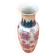 Baluster vase Asian polychrome porcelain with floral decoration of Lotus flowers