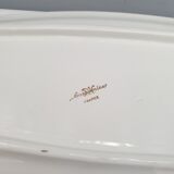 Plat à poisson ovale céramique Sarreguemines