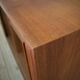 Teak cabinet with tambour doors by Kai Kristiansen For FM Møbler
