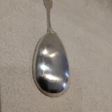 Silver plated rice serving spoons, Christofle Vendome, 25cm