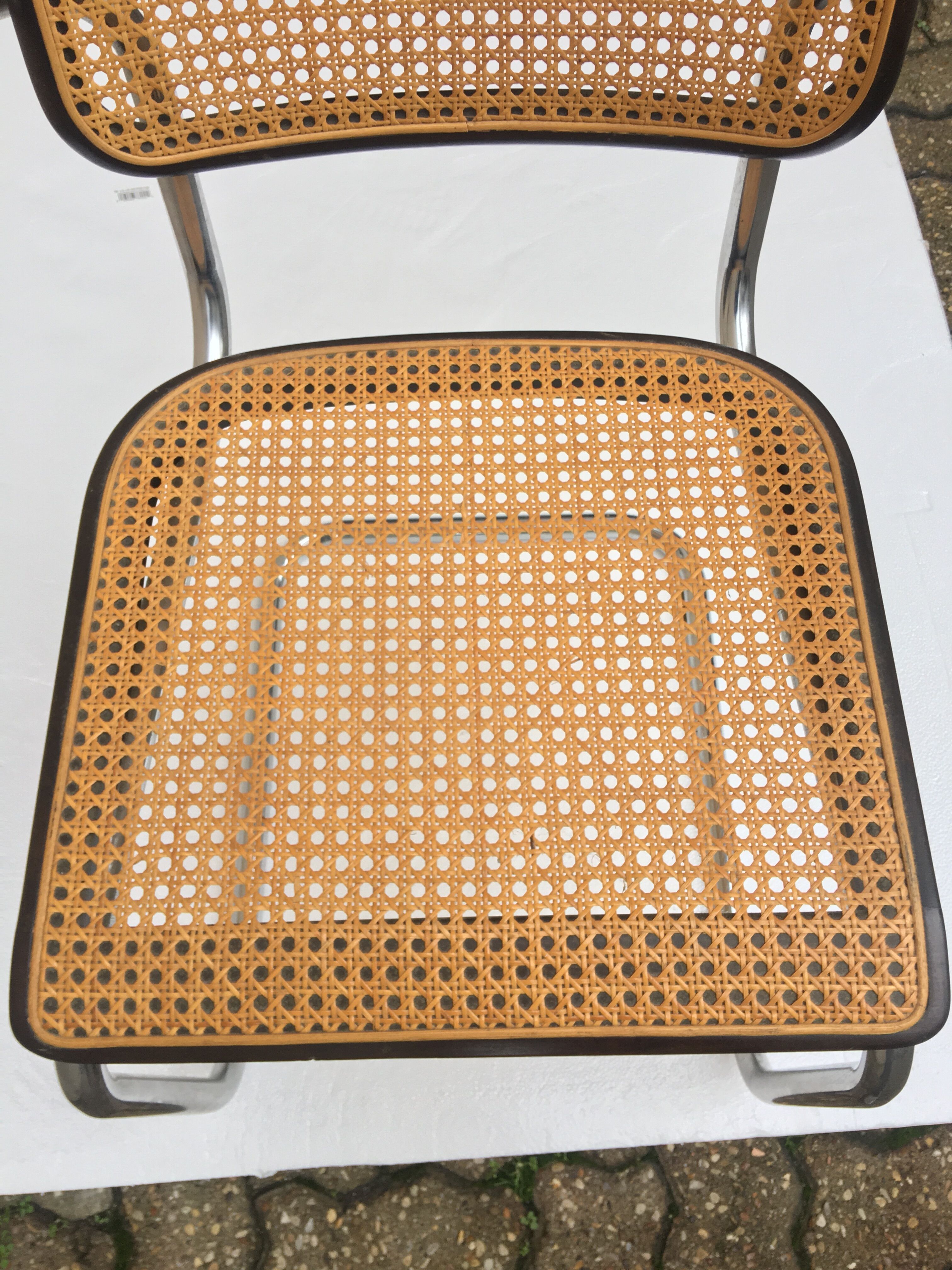 Marcel Breuer's walnut S64 armchair for Thonet