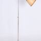 Restored Czech Bauhaus Floor Lamp, Nickel-Plated Steel, Parchment Shade, 1920s