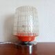Lampe à poser space age orange et chrome 1970