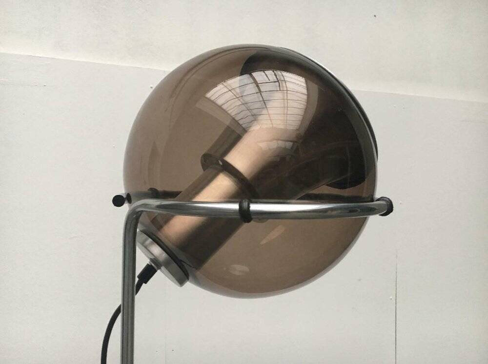 Mid-century Dutch space ball floor lamp by Gepo, 1960s.