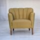Années 1960, paire de fauteuils danois, laine d'ameublement verte, pieds en frêne.
