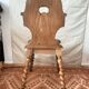 Antique Alsatian chair in carved wood