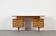 Midcentury Alfred Cox Desk In Walnut And Brass.