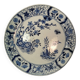 Old Cake / Dessert Plate U & C Damas Blue Utschneider et Cie Sarreguemines BEAUTIFUL DECOR
