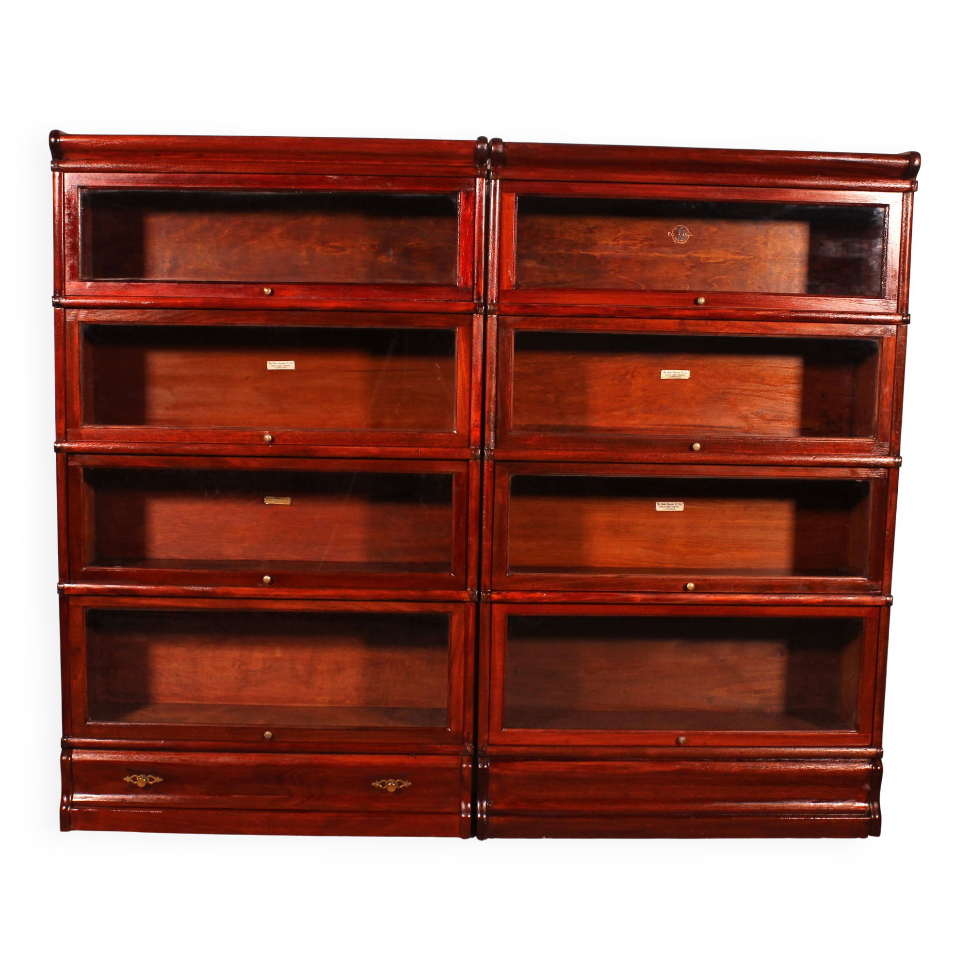Pair of Globe Wernicke mahogany bookcases circa 1900