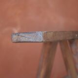 Paire de bancs de ferme en bois