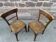 Paire de chaises de brasserie bois courbé