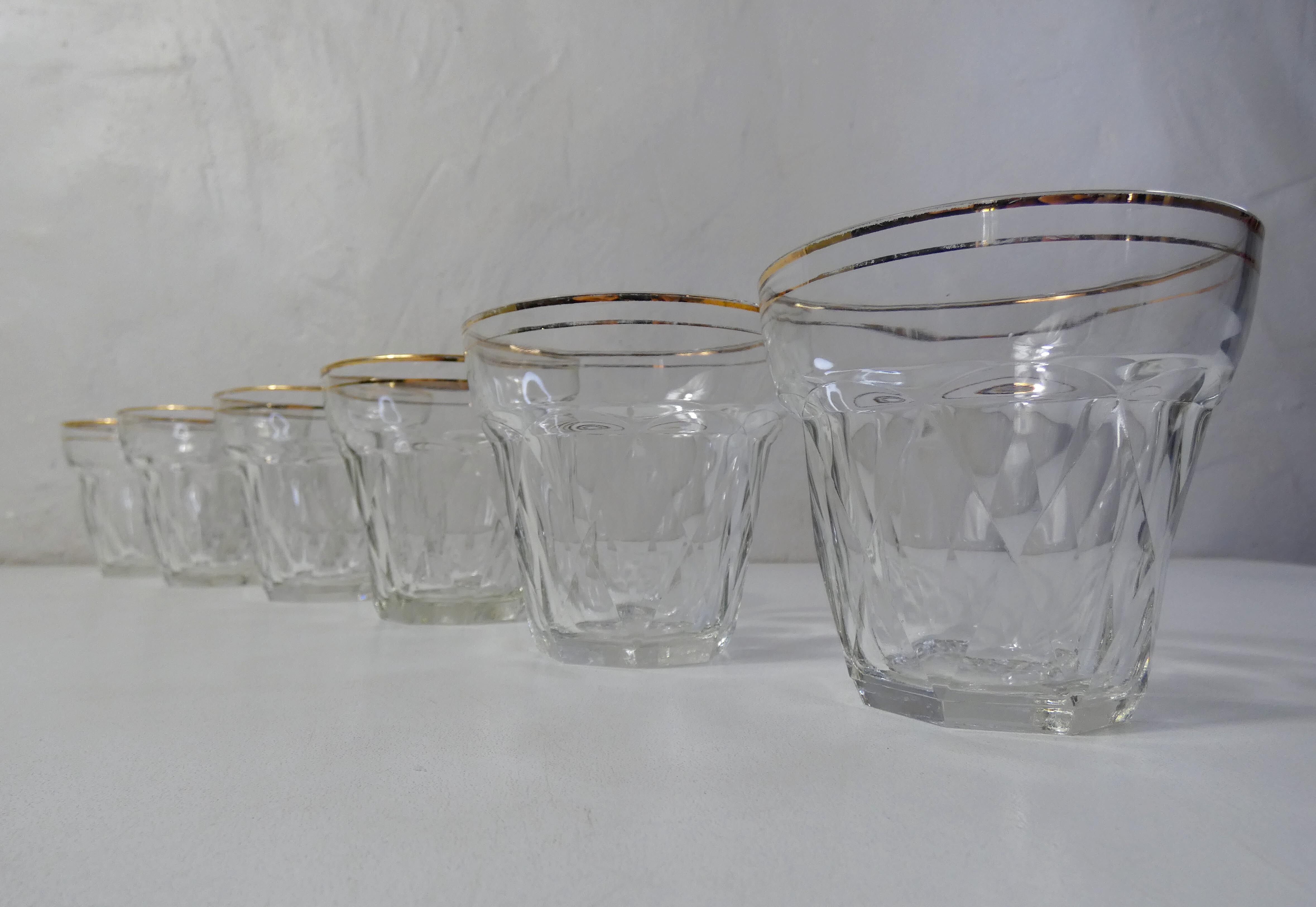 6 bistro glasses