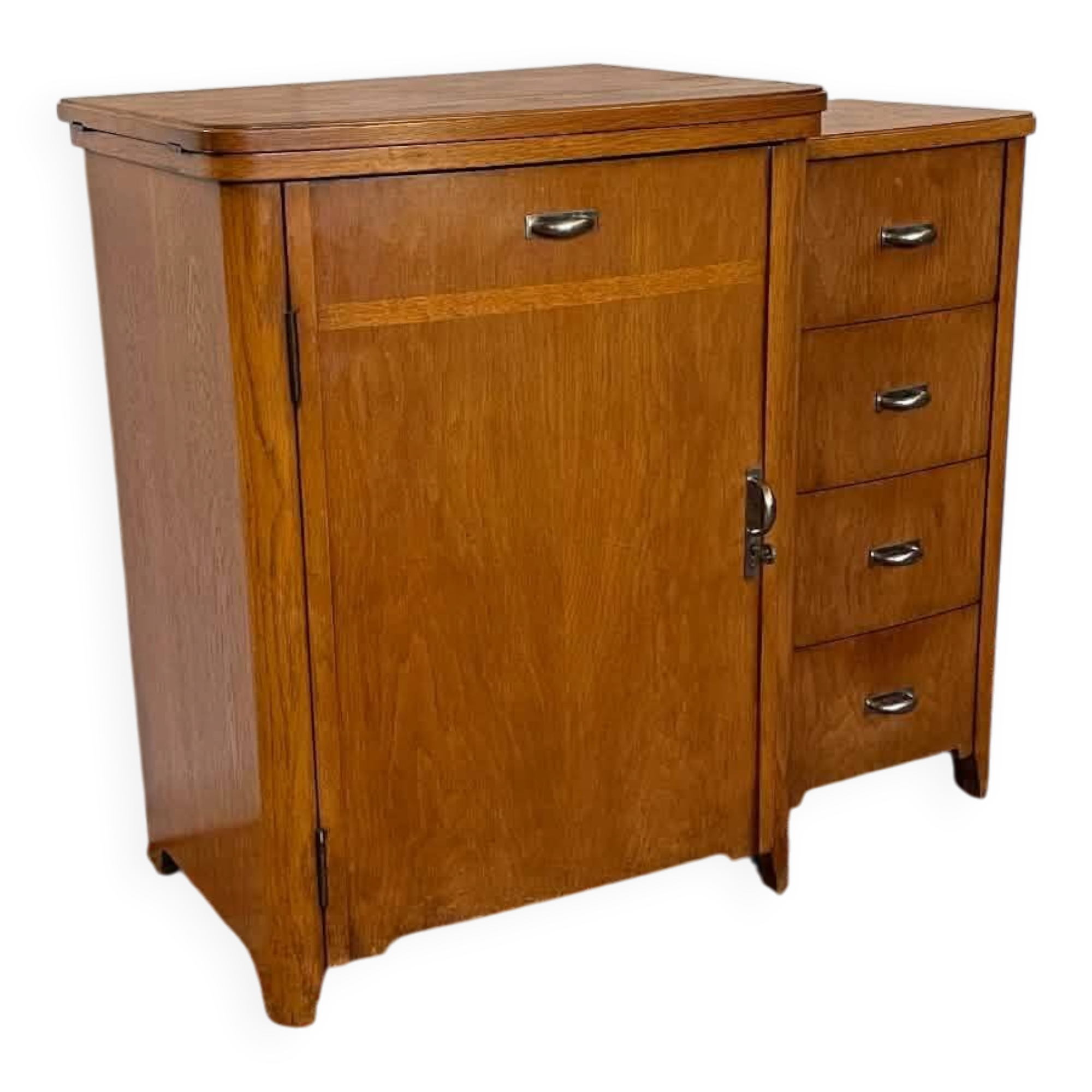 Old sewing cabinet with drawers