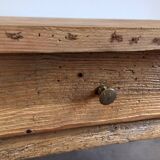 Rustic farmhouse table with drawers