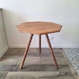 Tripod side table / end table in solid wood