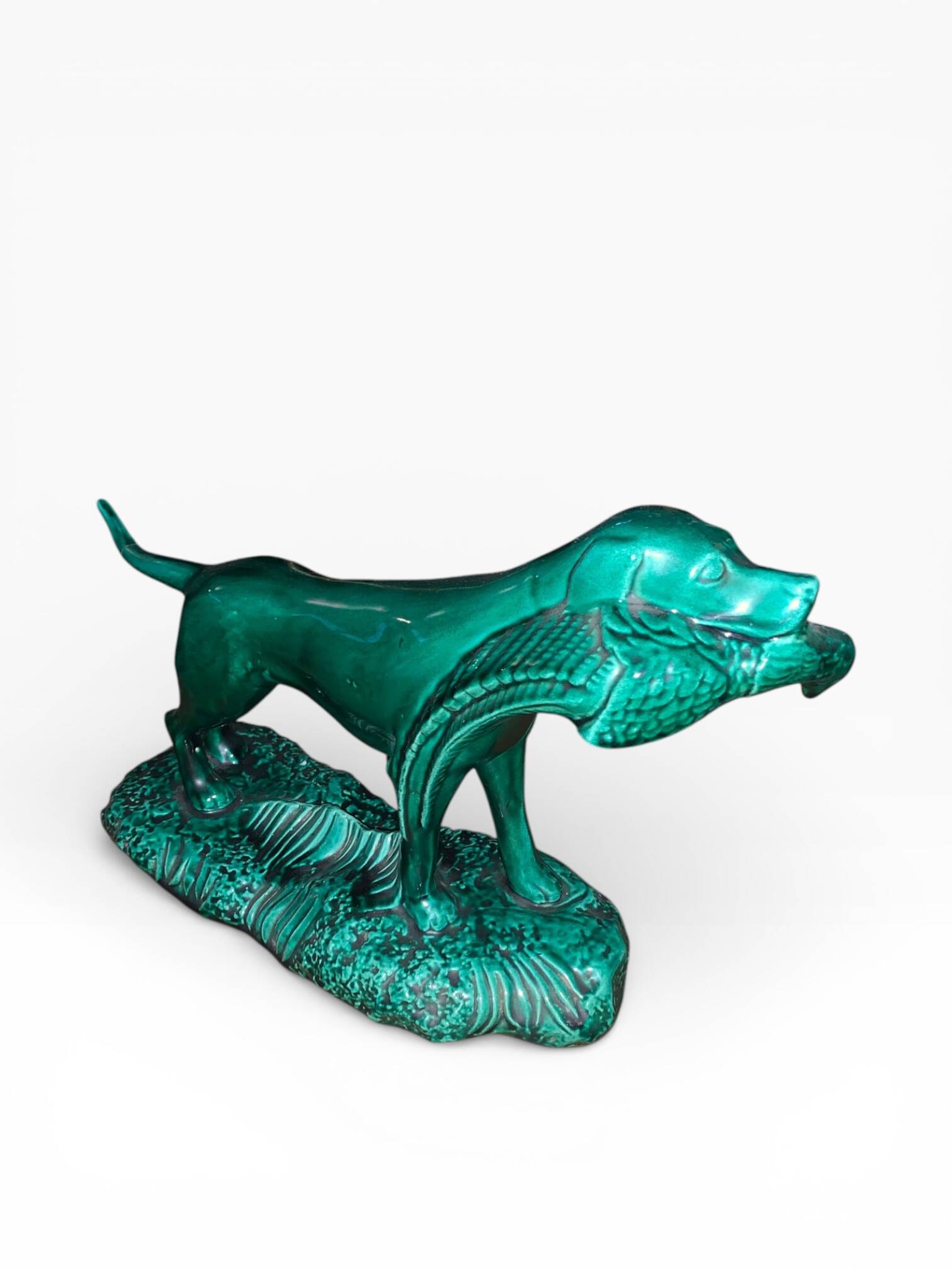 Sculpture Hunting Dog for Duck - Art Deco - J. MIGNOT - Saint-Clément