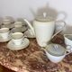 Bavarian porcelain tea service with gold trim.