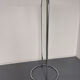 Large freestanding chrome metal full-length mirror in 1970s design.