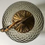 Hanging ball vintage smoked glass