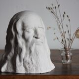 Plaster head depicting Leonardo da Vinci