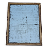 Antique mirror in a gilded wooden frame in the Louis XVI style, 19th century, 62x78 cm.