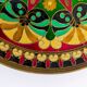 Plate or empty pocket in partitioned copper and vintage enamels