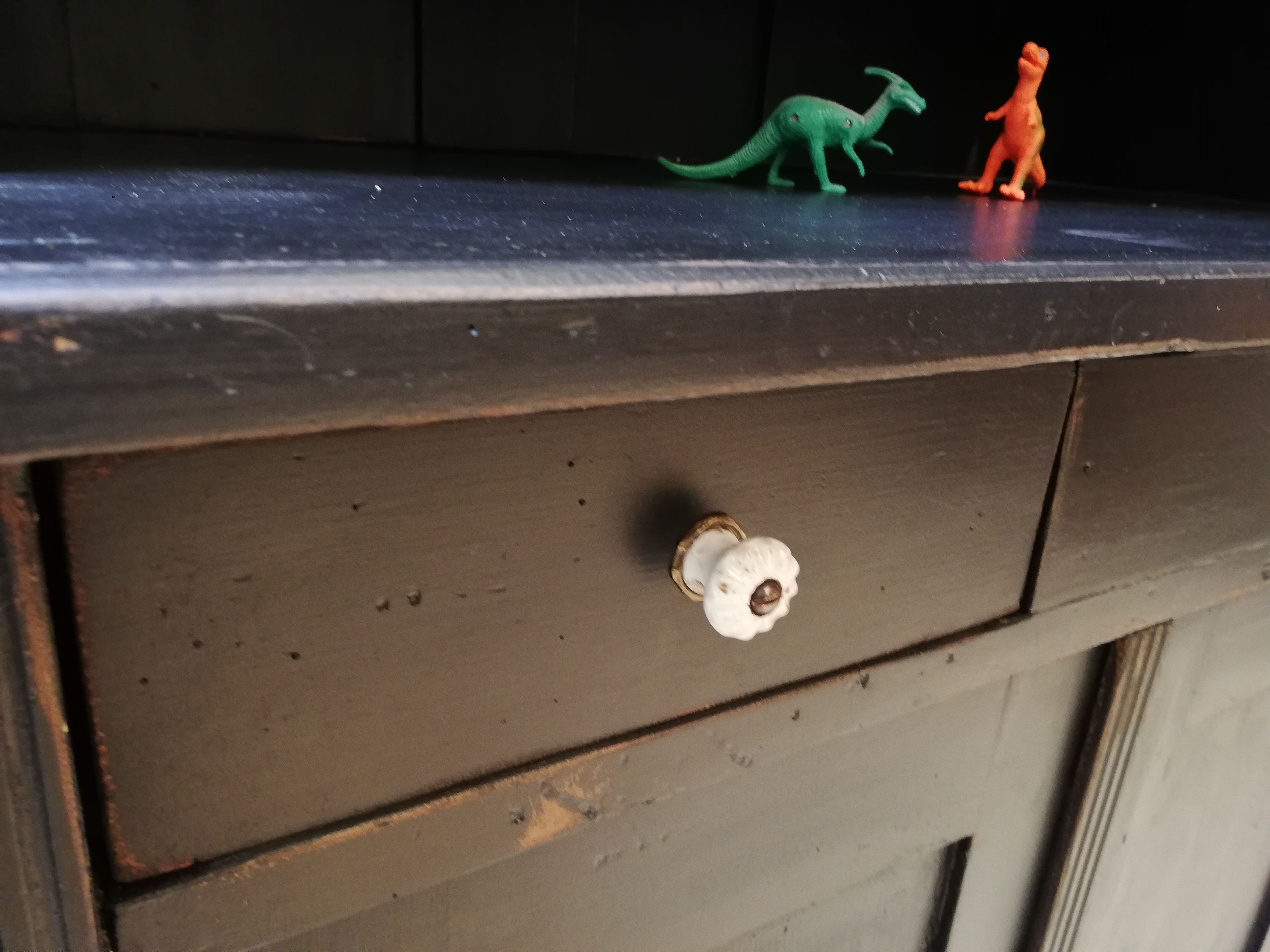 Parisian glazed buffet 2 bodies, vintage, art deco