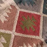 Kilim carpet in burlap and cotton - 90cm x 150cm