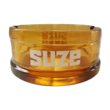 Advertising ashtray Suze vintage amber glass