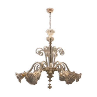 Venetian murano glass chandelier, 1960s